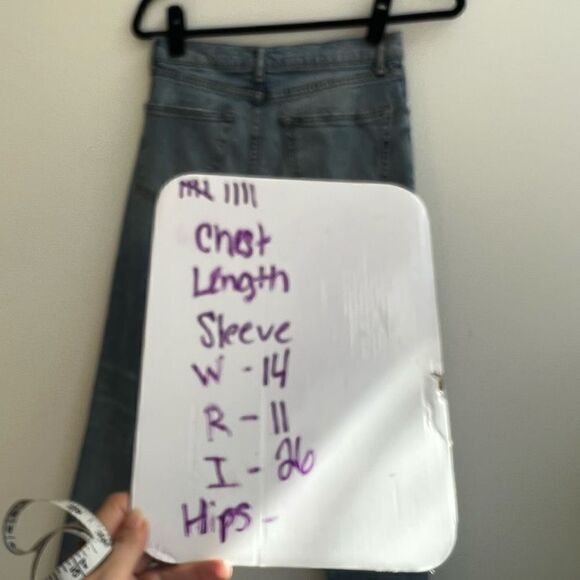 Zara Woman Lightly Distress Tapered Denim Jeans In Blue Size 4 - Picture 9 of 9